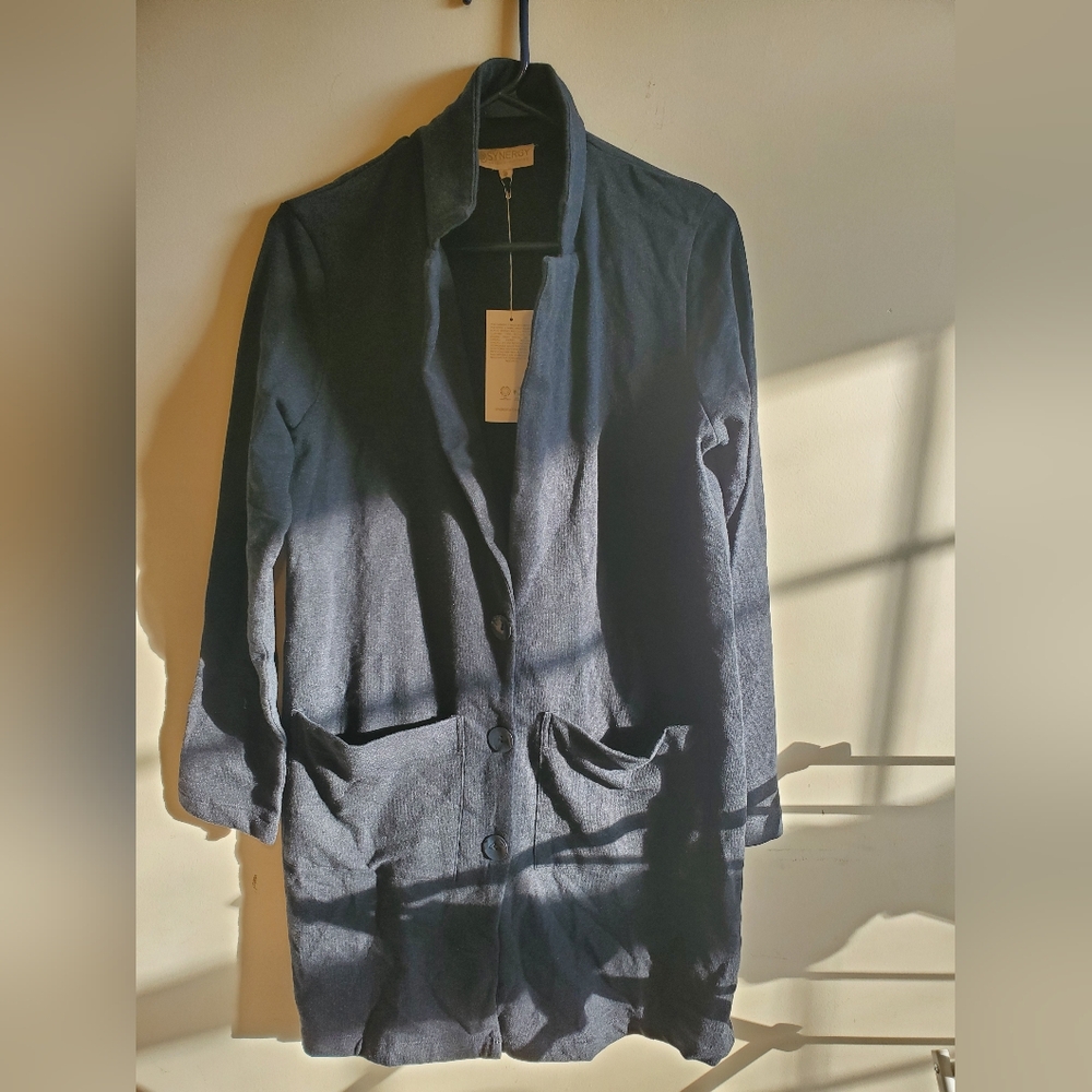 NWT Synergy organic black smith coat size small - Picture 1 of 6